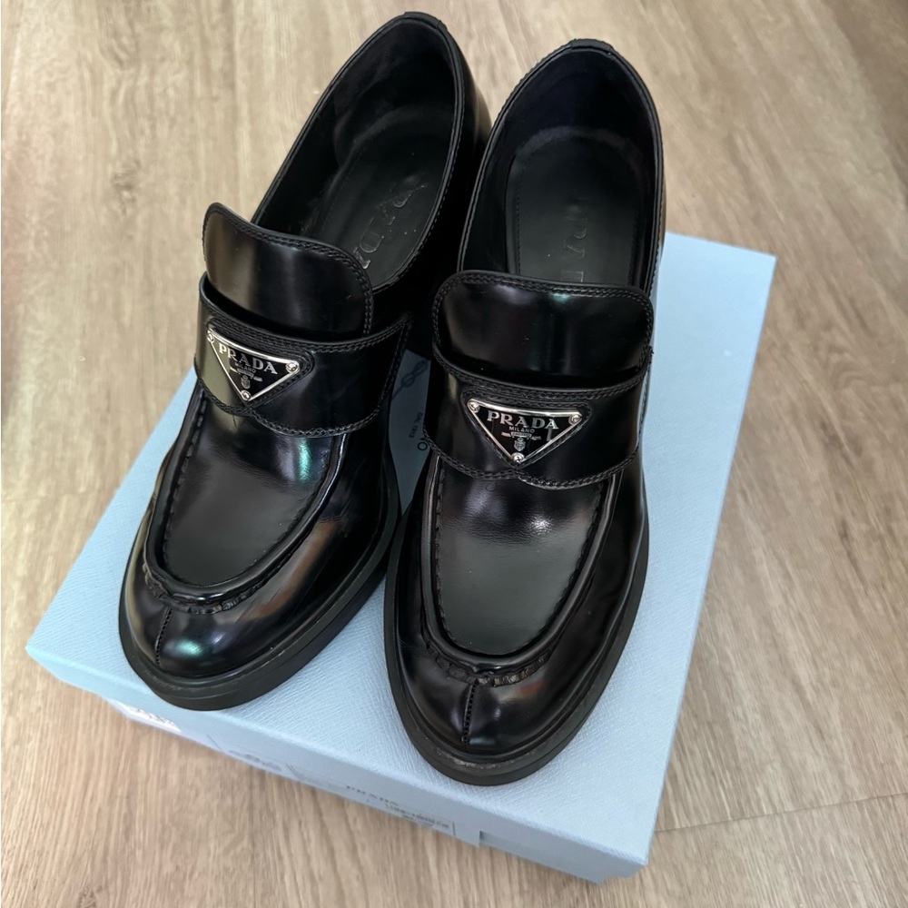 Prada Leather Loafers - Picture 3 of 7